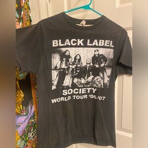 Black label society band tour tee 2000s